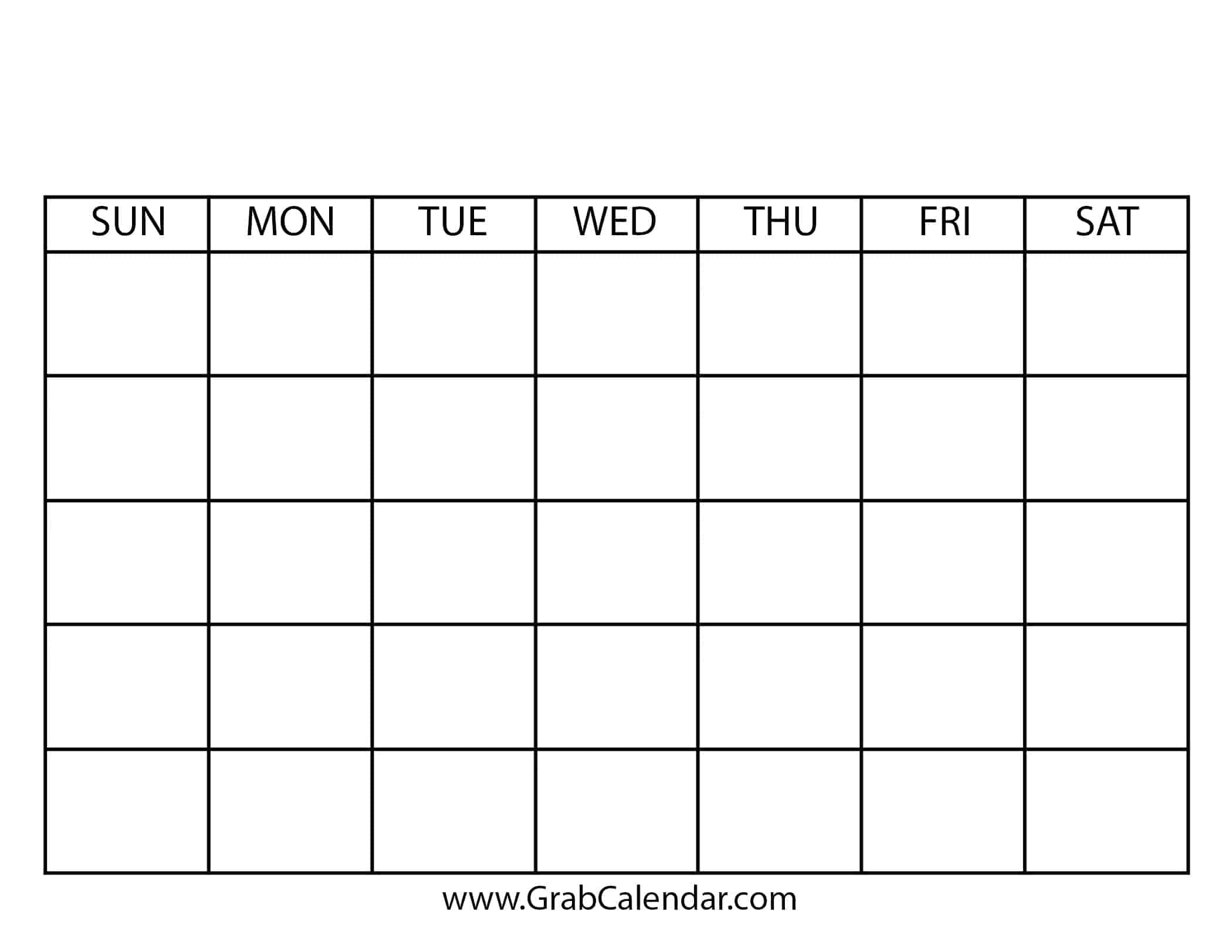BLANK Calendar Planner Printable PDF Undated Perpetual Calendar Todo List DIY Planners
