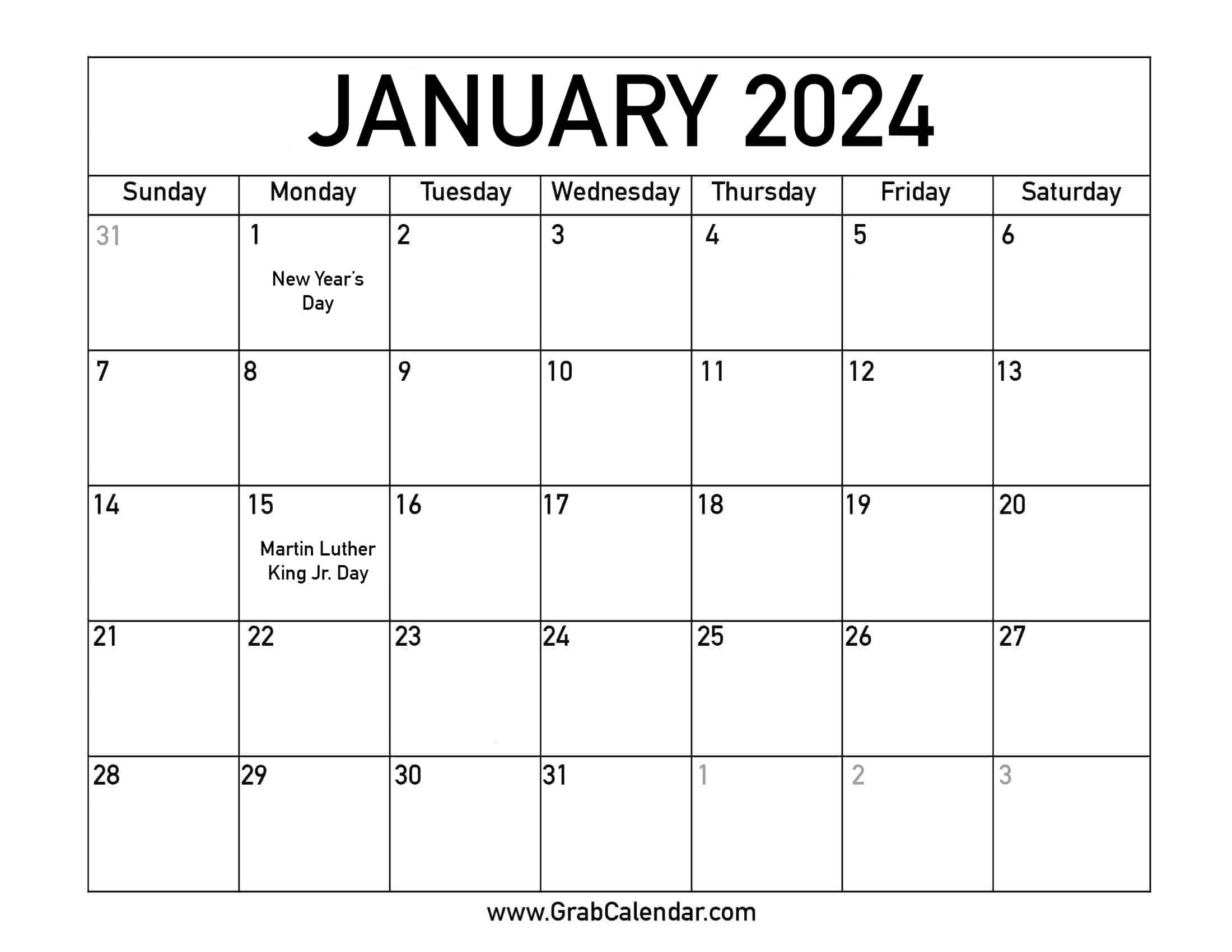 2025 January Calender Jeanette R Conley