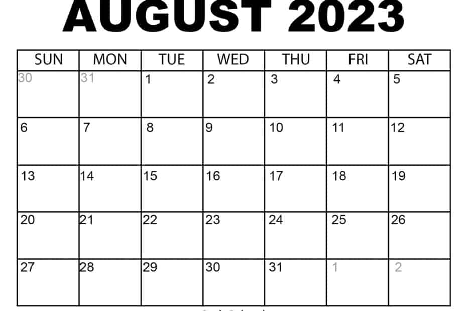 August And September 2023 Calendar Wikidates Orgeat Drink PELAJARAN