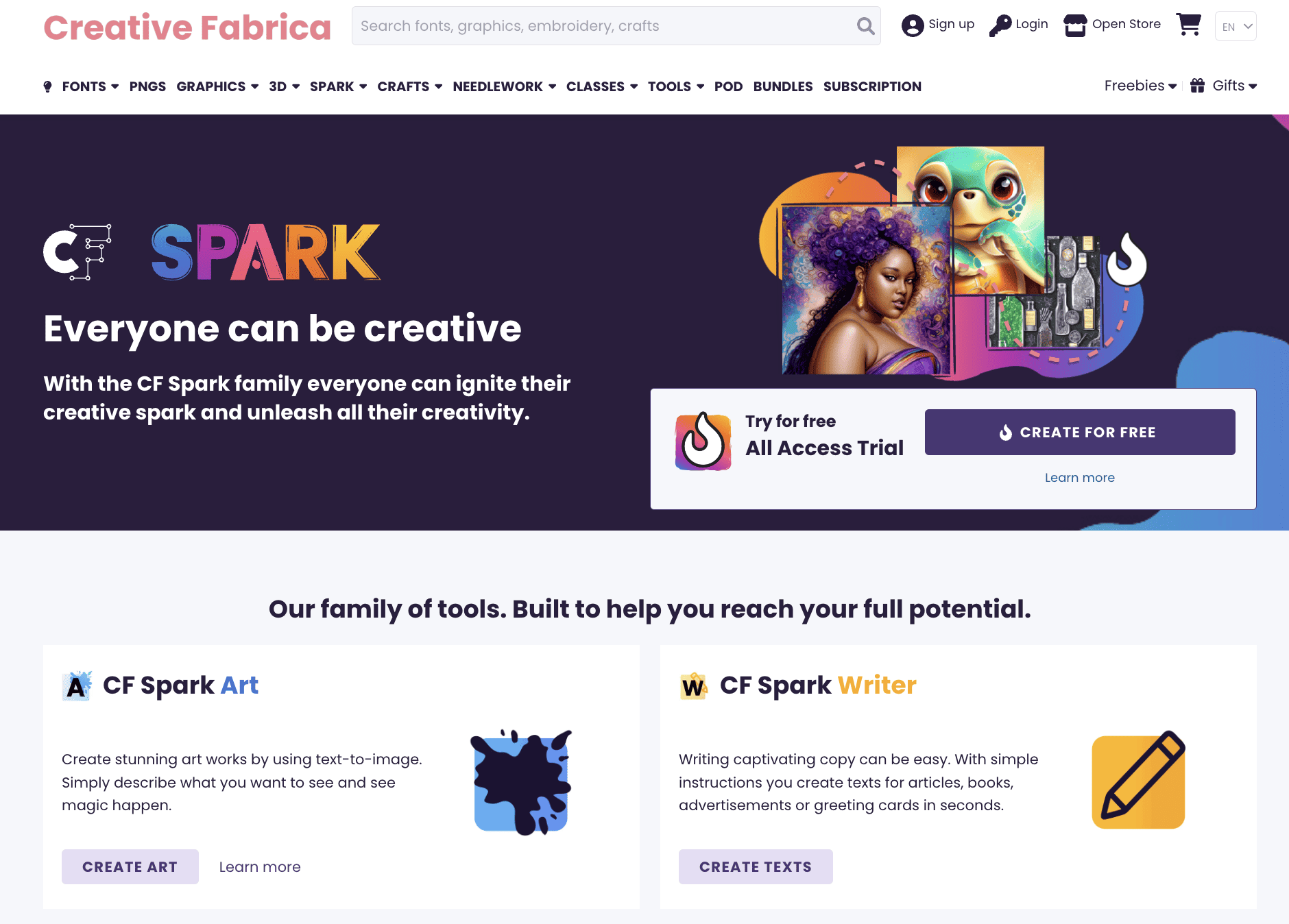 CF Spark: AI tools to unleash your creativity
